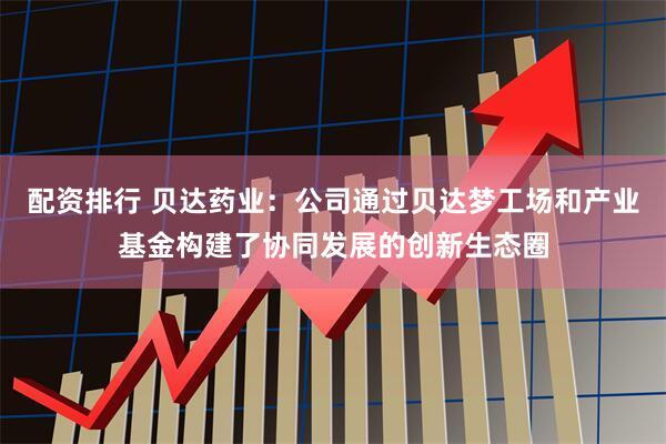 配资排行 贝达药业：公司通过贝达梦工场和产业基金构建了协同发展的创新生态圈